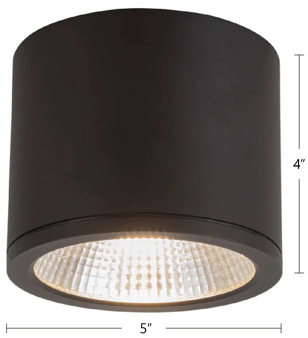 Image 5 Kuzco Nordic 4-in (5-in Dia.) Black LED Exterior Ceiling more views