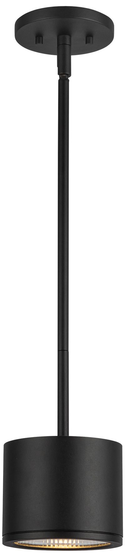 Image 2 Kuzco Nordic 4-in (5-in Dia.) Black LED Exterior Pendant