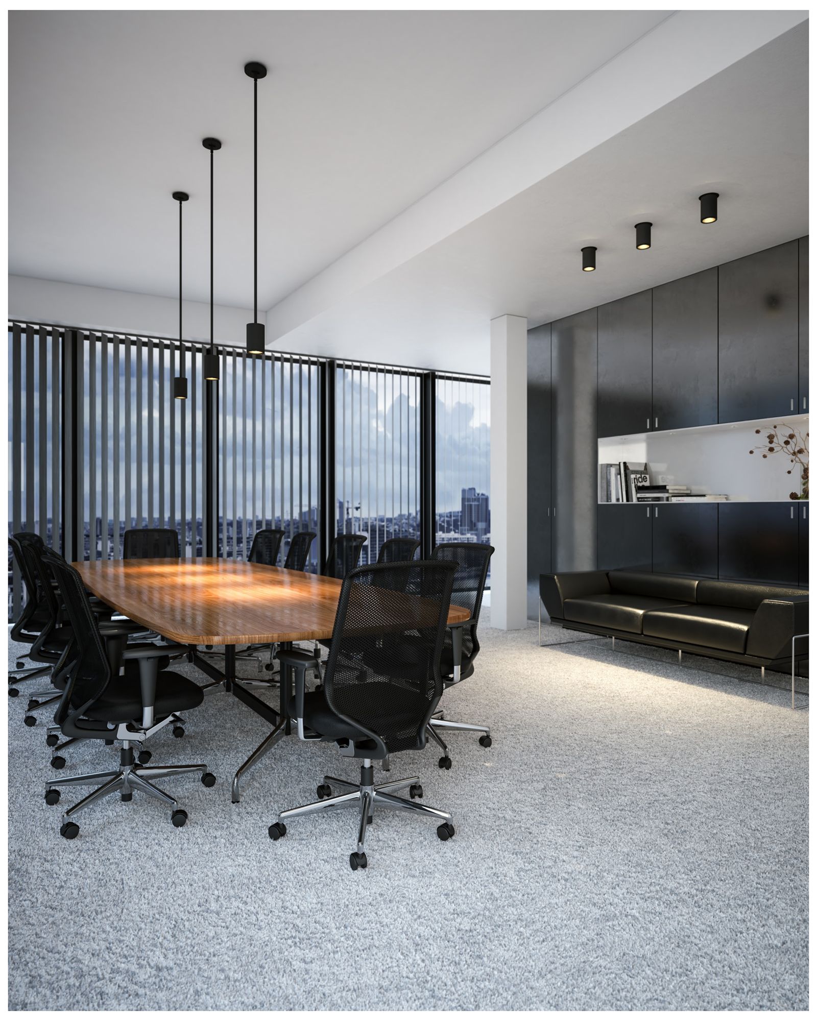 Image 3 Kuzco Nordic 5-in (3-in Dia.) Black LED Exterior Pendant more views