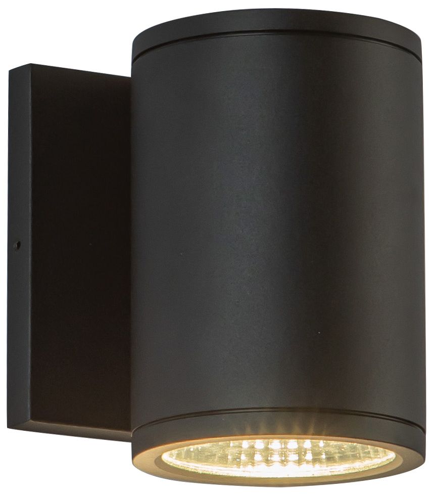 Kuzco Nordic 5-in (3-in Dia.) Black LED Exterior Wall