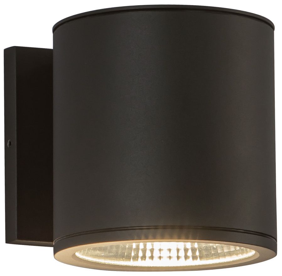 Kuzco Nordic 5-in (5-in Dia.) Black LED Exterior Wall