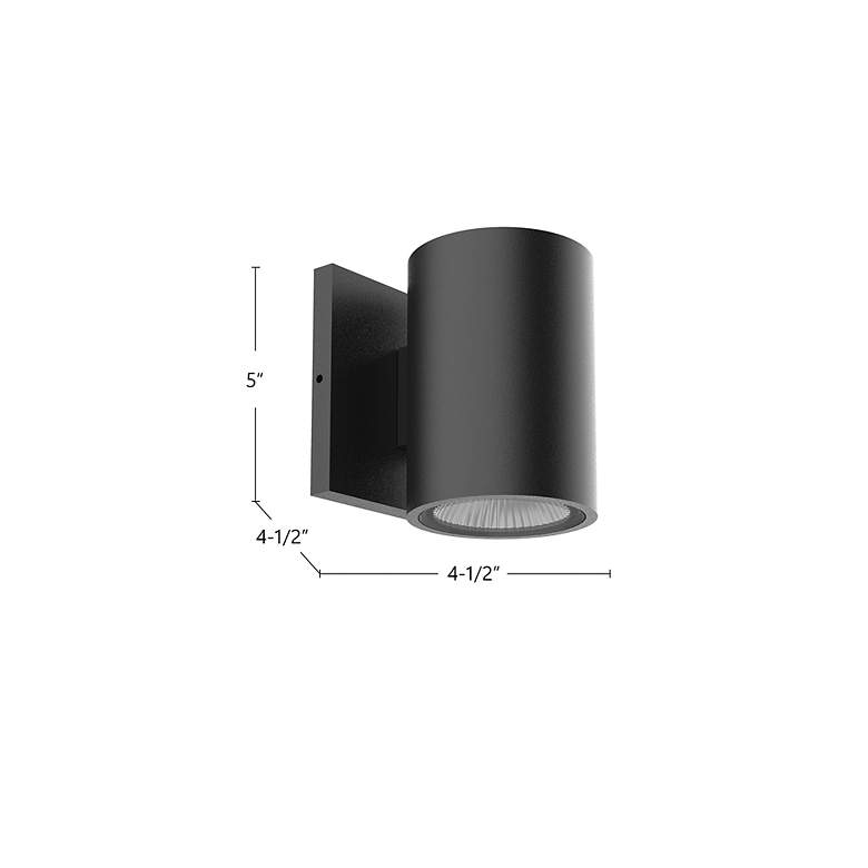 Image 3 Kuzco Nordic 5-in Gray Exterior Wall Sconces more views