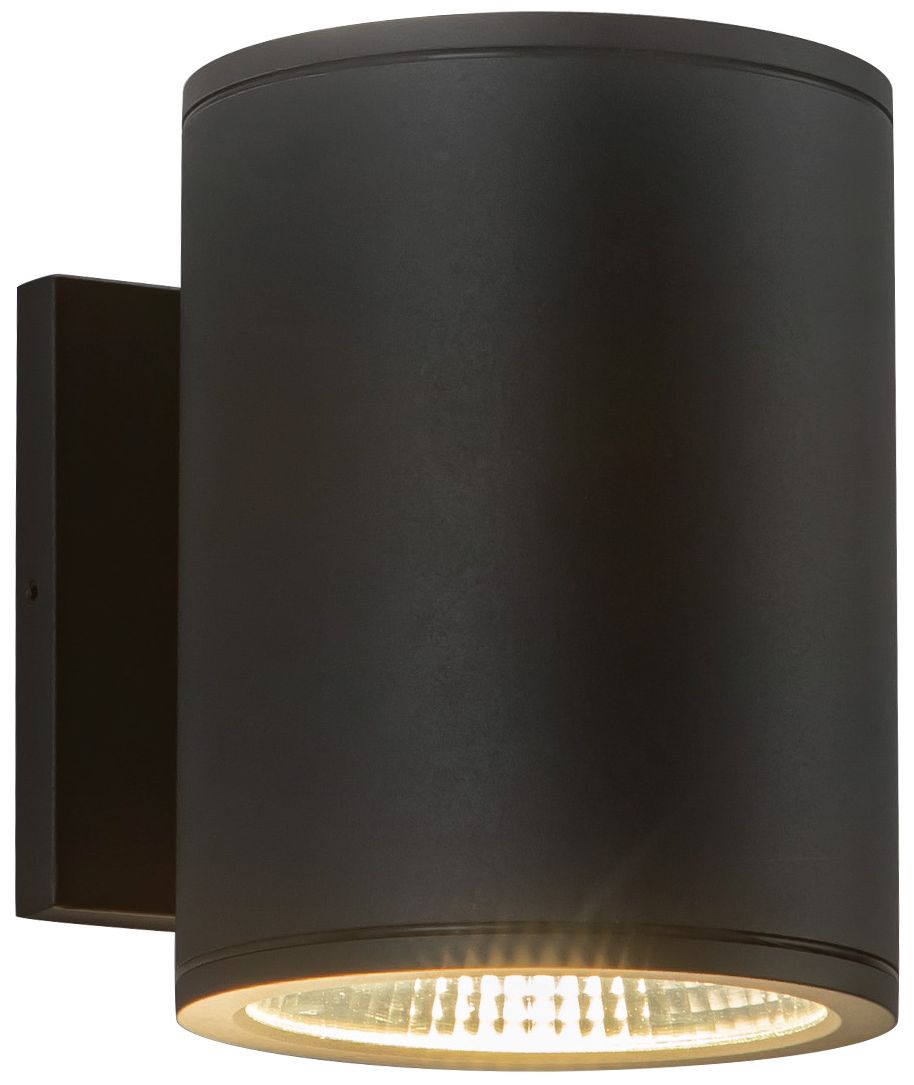 Kuzco Nordic 6-in (5-in Dia.) Black LED Exterior Wall