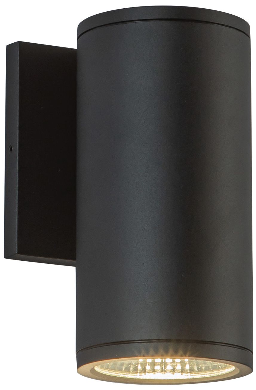 Kuzco Nordic 7-in (3-in Dia.) Black LED Exterior Wall