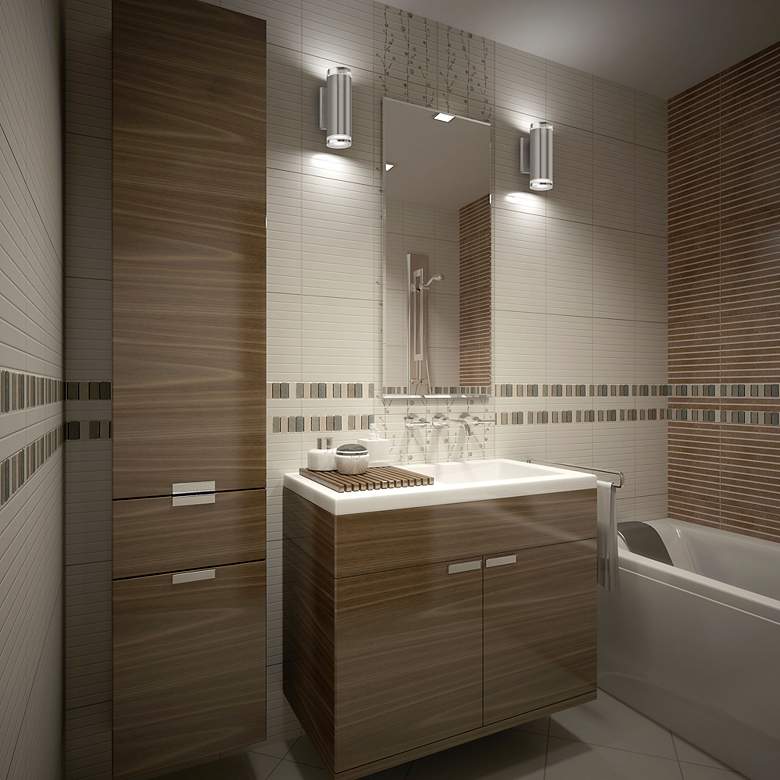 Image 3 Kuzco Norfolk 8-in Chrome Wall Sconces more views