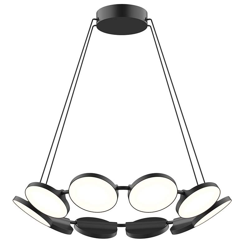 Image 1 Kuzco Novel LED 25-in Black LED Chandeliers