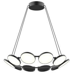 Kuzco Novel LED 25-in Black LED Chandeliers