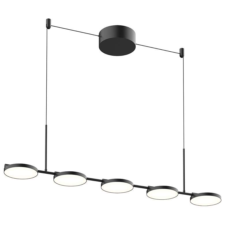 Image 1 Kuzco Novel LED 37-in Black Linear Pendant