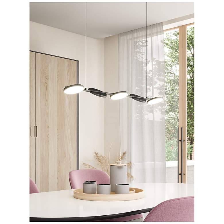 Image 3 Kuzco Novel LED 37-in Black Linear Pendant more views