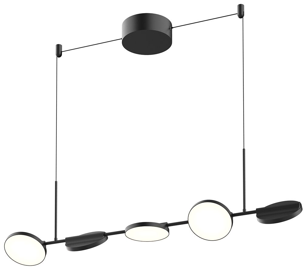 Image 4 Kuzco Novel LED 37-in Black Linear Pendant more views