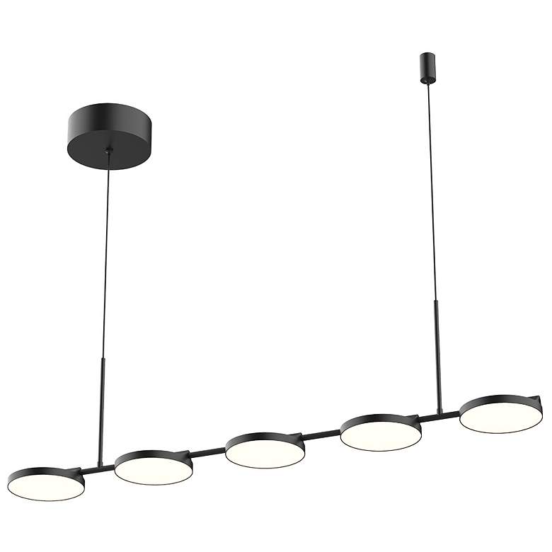 Image 5 Kuzco Novel LED 37-in Black Linear Pendant more views
