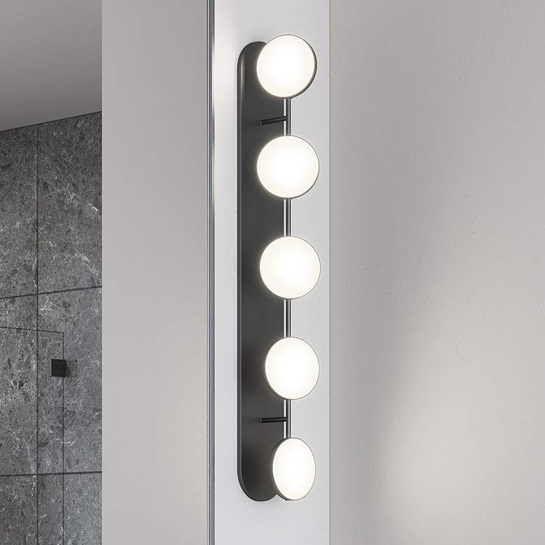 Image 1 Kuzco Novel LED 37-in Black Vanity Light