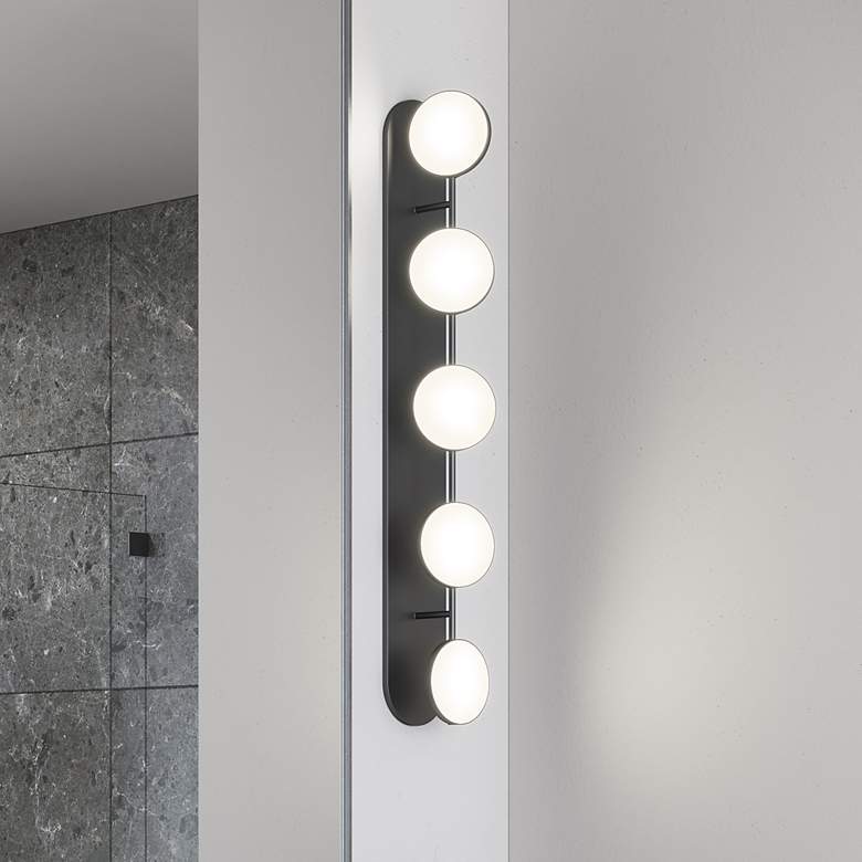 Image 1 Kuzco Novel LED 37-in Black Vanity Light