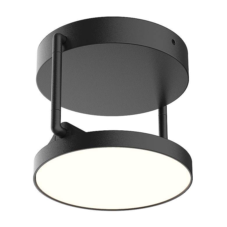 Image 2 Kuzco Novel LED 5-in Black Semi-Flush Mount