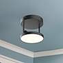 1_Kuzco Novel LED 5-in Black Semi-Flush Mount