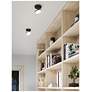 3_Kuzco Novel LED 5-in Black Semi-Flush Mount more views