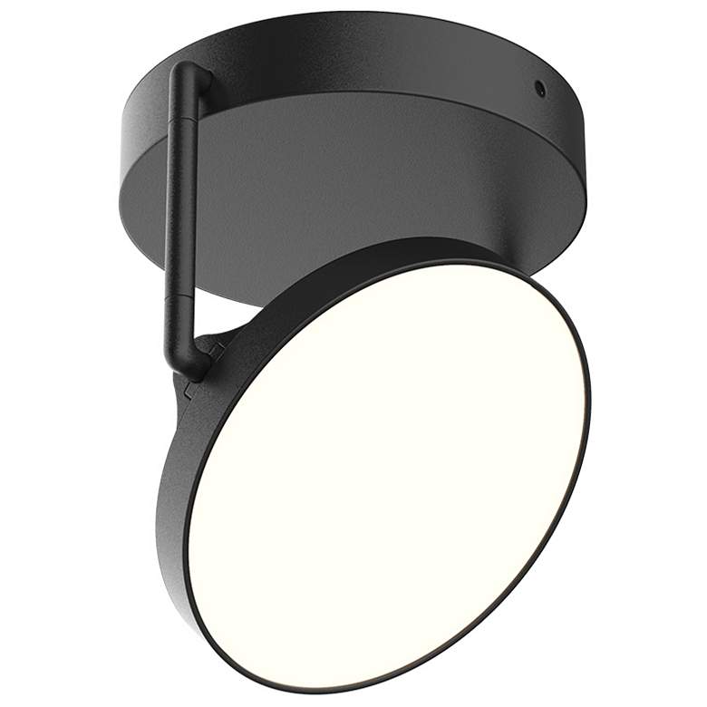 Image 5 Kuzco Novel LED 5-in Black Semi-Flush Mount more views