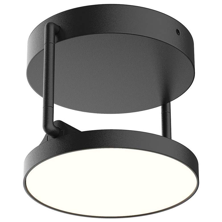 Image 1 Kuzco Novel LED 5-in Black Semi-Flush Mount