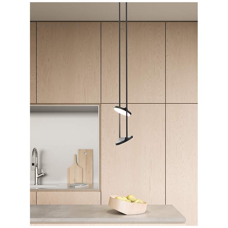 Image 3 Kuzco Novel LED 8-in Black Pendant more views