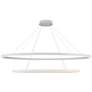 1_Kuzco Ovale LED 2 Layer White Chandelier