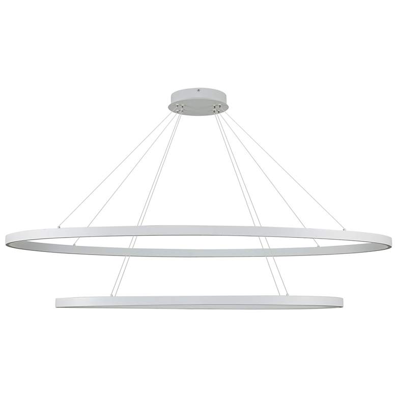 Image 2 Kuzco Ovale LED 2 Layer White Chandelier more views