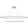 2_Kuzco Ovale LED 2 Layer White Chandelier more views