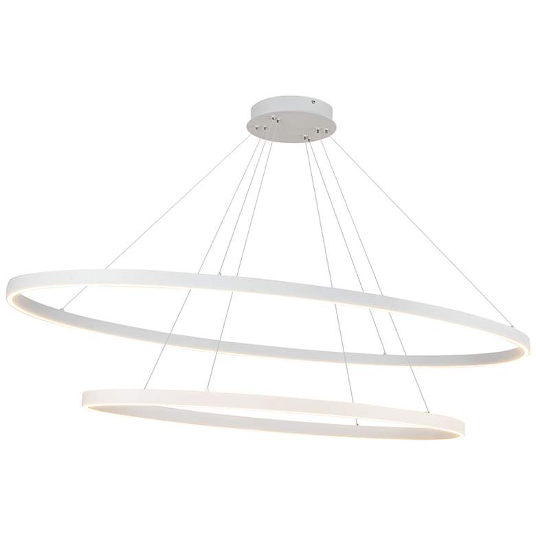 Image 3 Kuzco Ovale LED 2 Layer White Chandelier more views