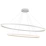 3_Kuzco Ovale LED 2 Layer White Chandelier more views