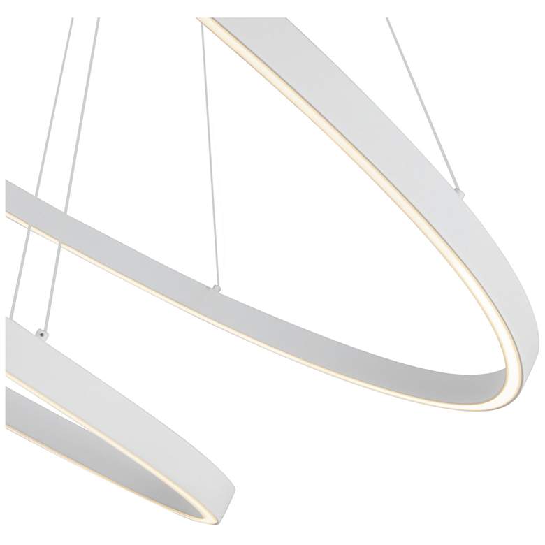 Image 5 Kuzco Ovale LED 2 Layer White Chandelier more views