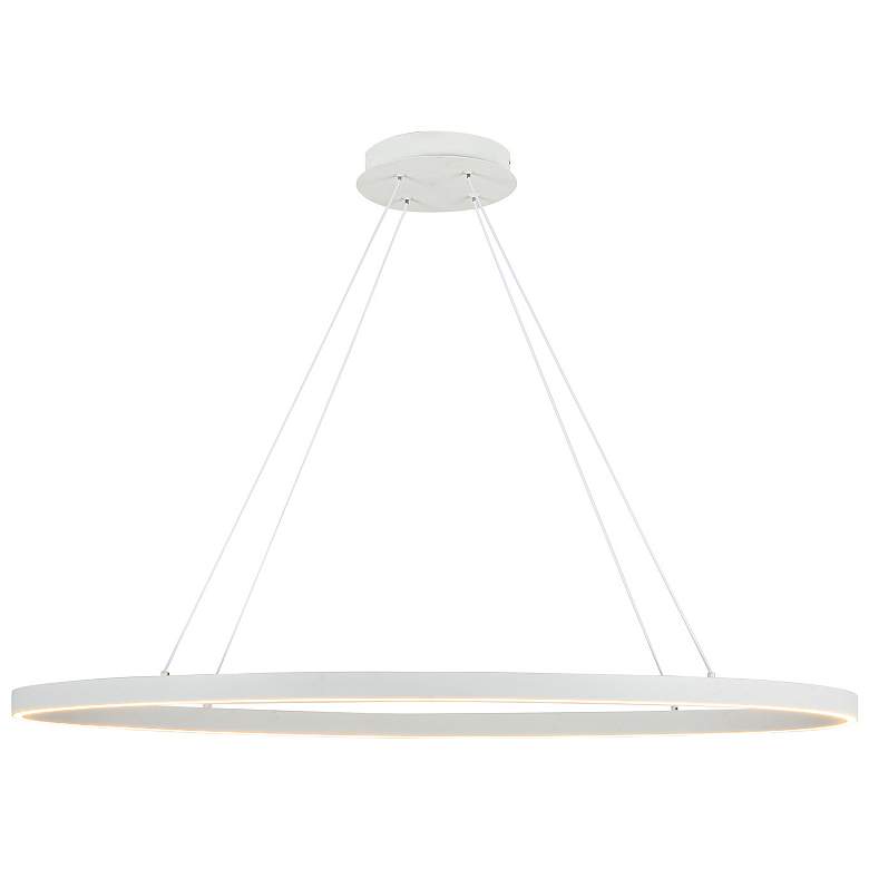 Image 3 Kuzco Ovale LED 40-in White Linear Pendant more views