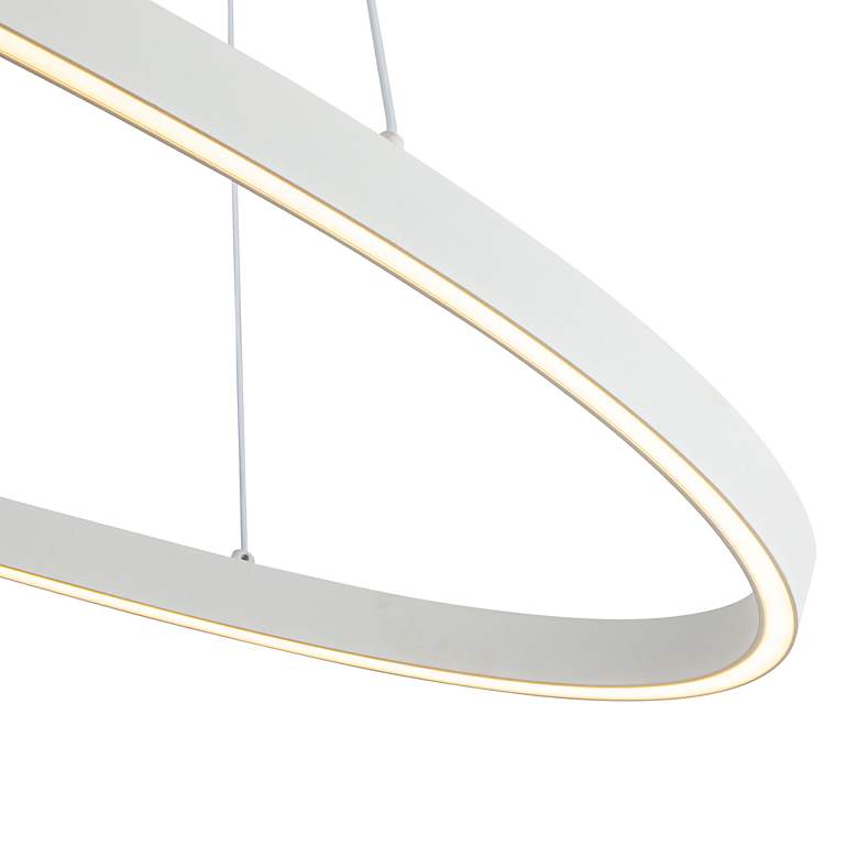 Image 5 Kuzco Ovale LED 40-in White Linear Pendant more views