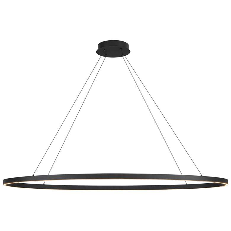 Image 1 Kuzco Ovale LED 53-in Black Linear Pendant