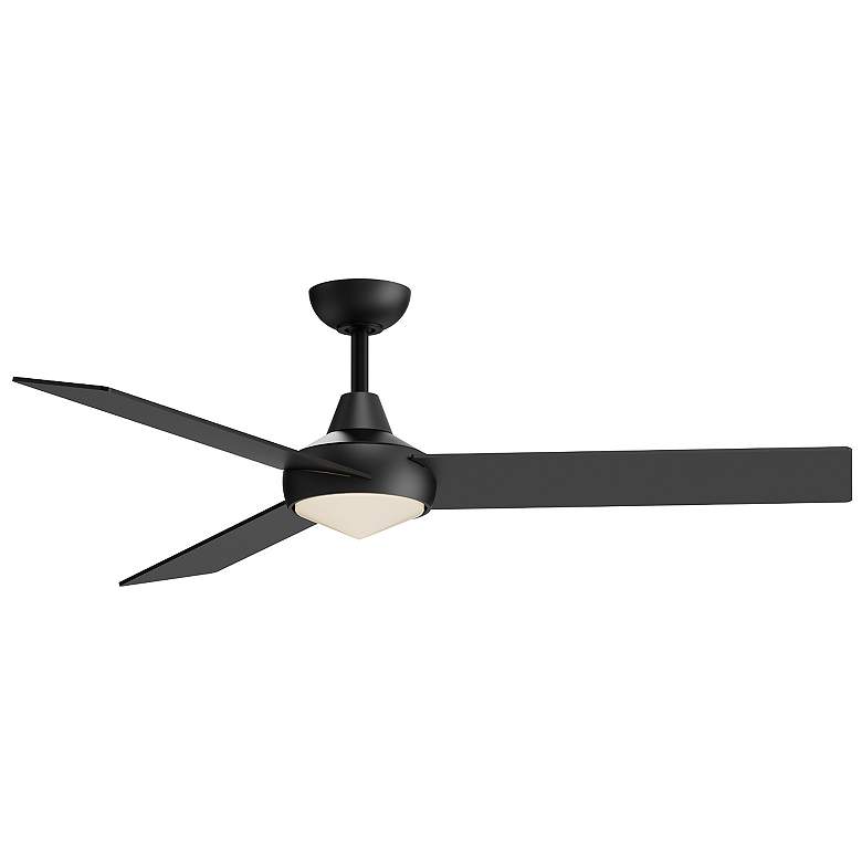 Image 1 Kuzco Owens LED 56-in Matte Black Ceiling Fan