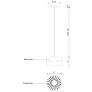 3_Kuzco Oxford LED 5-in White Pendant more views