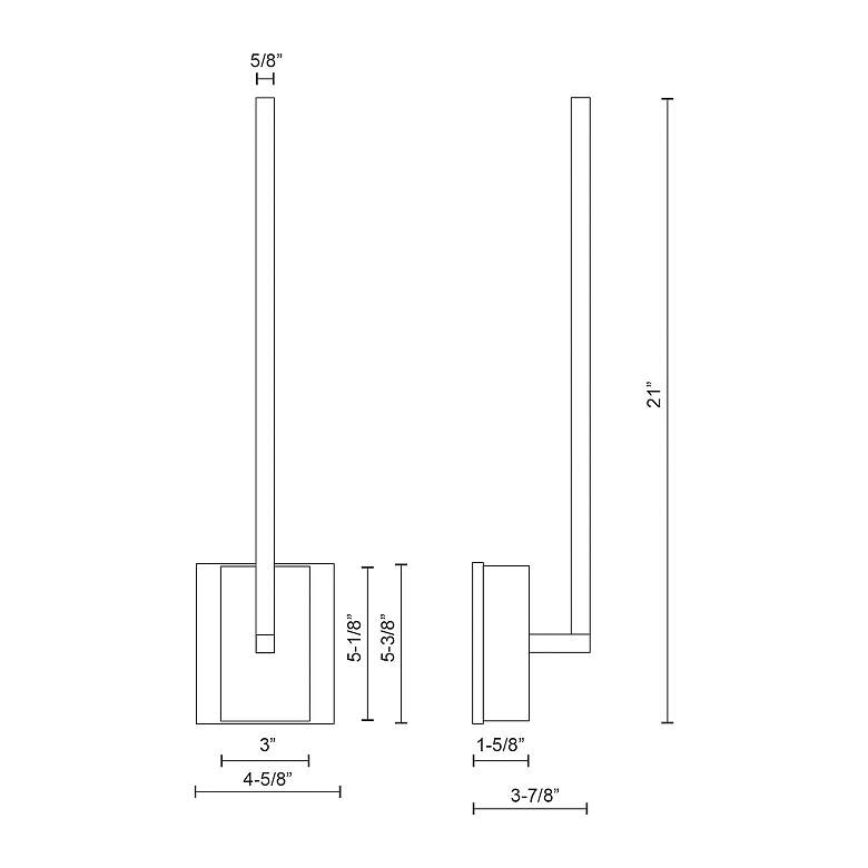 Image 2 Kuzco Pandora LED 18-in Brushed Gold Wall Sconce more views