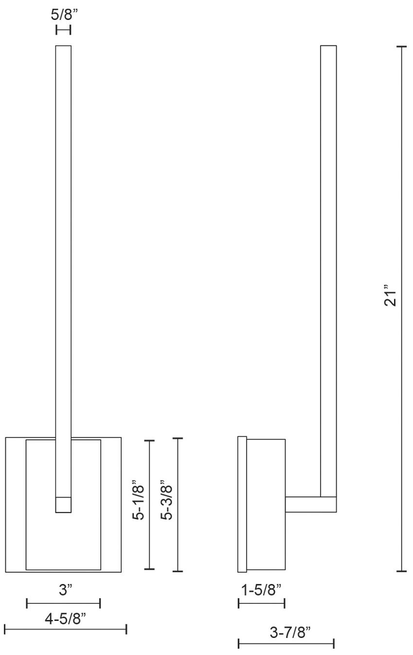 Image 2 Kuzco Pandora LED 18-in Brushed Nickel Wall Sconce more views