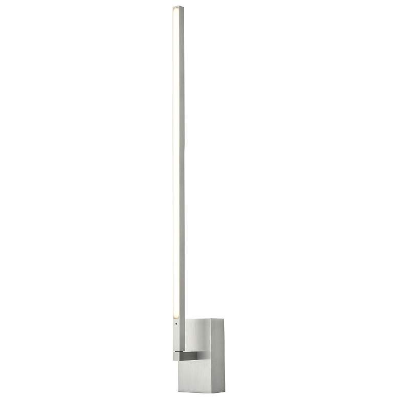 Image 1 Kuzco Pandora LED 25-in Brushed Nickel Wall Sconce