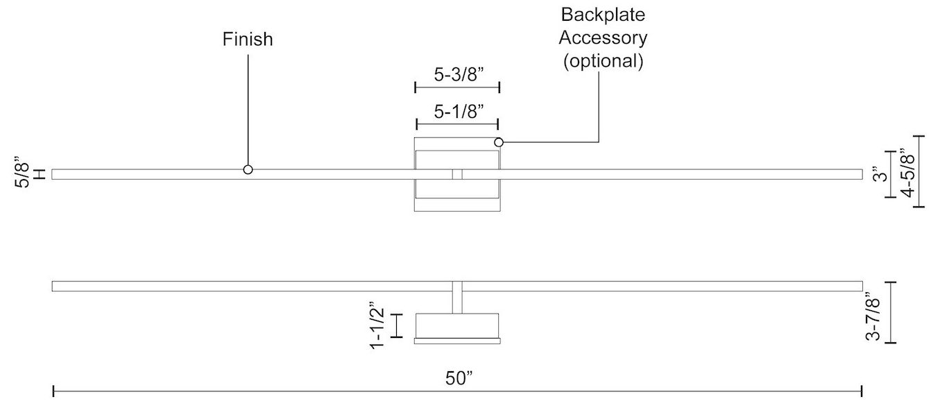 Image 2 Kuzco Pandora LED 50-in White Wall Sconce more views