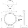 4_Kuzco Parc 11" High Black Aluminum LED Outdoor Path Light more views
