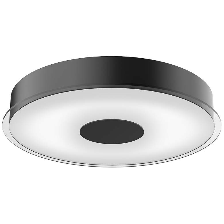 Image 1 Kuzco Parker LED 16-in Black Flush Mount
