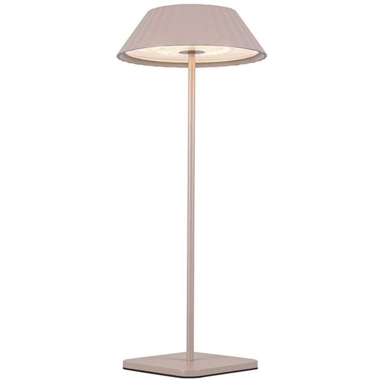 Image 1 Kuzco Pela LED 6-in Moonstone Gray LED Table Lamp