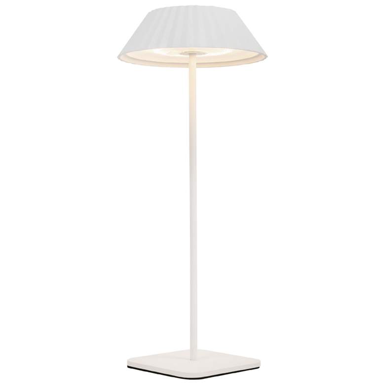 Image 1 Kuzco Pela LED 6-in White LED Table Lamp