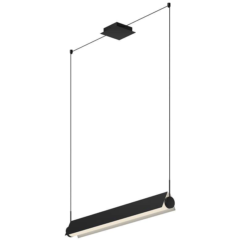Image 1 Kuzco Phoenix LED 36-in Black/White Linear Pendant