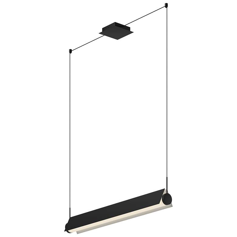 Image 1 Kuzco Phoenix LED 36-in Black/White Linear Pendant