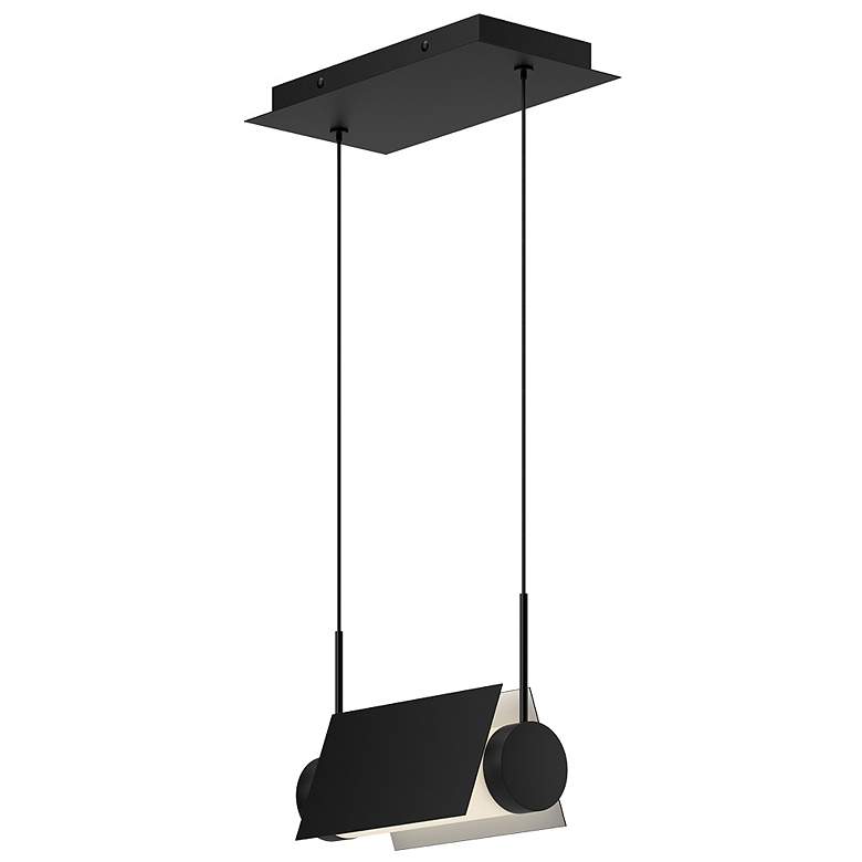 Image 1 Kuzco Phoenix LED 9-in Black/White Linear Pendant