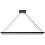 3_Kuzco Piazza 47 1/4" Wide Modern Linear Black LED Island Pendant more views