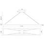 4_Kuzco Piazza 47 1/4" Wide Modern Linear Black LED Island Pendant more views