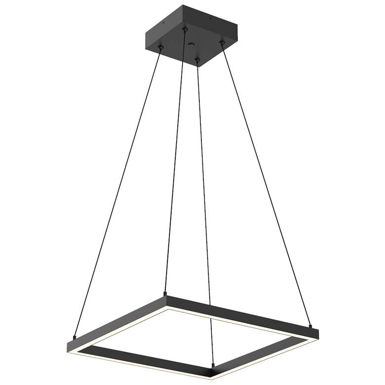 Image 2 Kuzco Piazza LED 18-in Black Pendant
