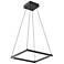 Kuzco Piazza LED 18-in Black Pendant