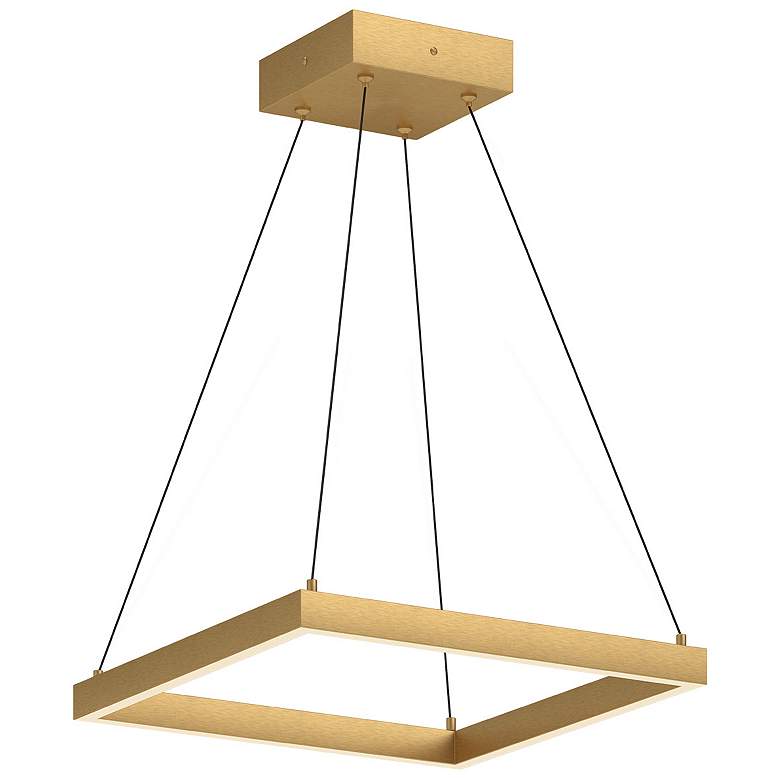 Image 1 Kuzco Piazza LED 18-in Brushed Gold Pendant